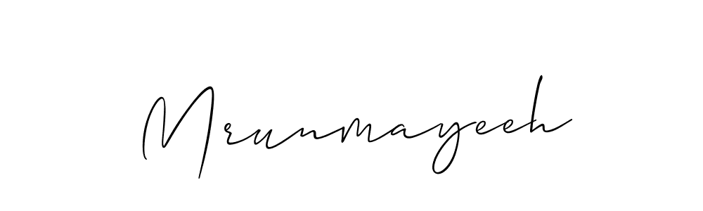 Design your own signature with our free online signature maker. With this signature software, you can create a handwritten (Allison_Script) signature for name Mrunmayeeh. Mrunmayeeh signature style 2 images and pictures png