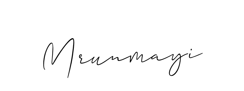 Best and Professional Signature Style for Mrunmayi. Allison_Script Best Signature Style Collection. Mrunmayi signature style 2 images and pictures png