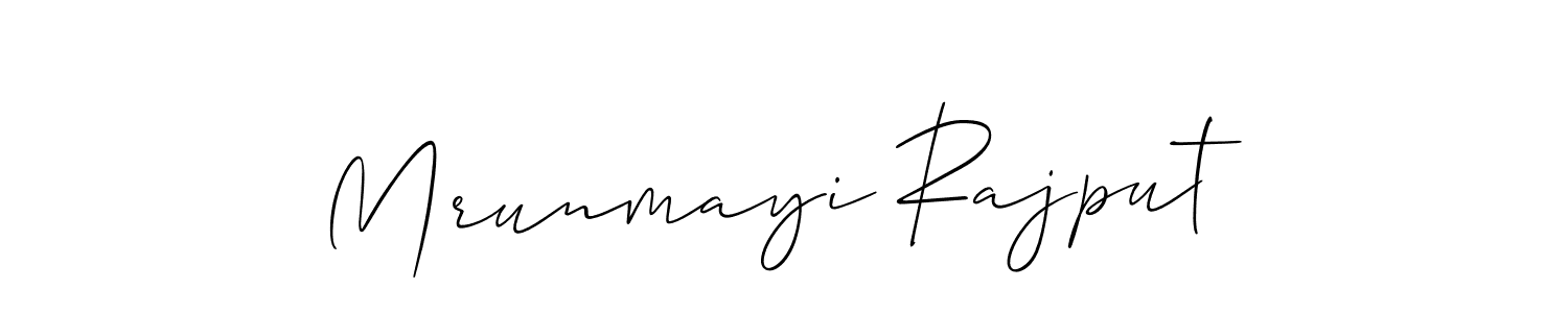 It looks lik you need a new signature style for name Mrunmayi Rajput. Design unique handwritten (Allison_Script) signature with our free signature maker in just a few clicks. Mrunmayi Rajput signature style 2 images and pictures png