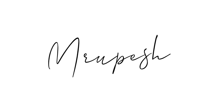 Best and Professional Signature Style for Mrupesh. Allison_Script Best Signature Style Collection. Mrupesh signature style 2 images and pictures png
