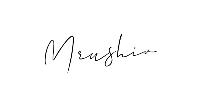 Also we have Mrushiv name is the best signature style. Create professional handwritten signature collection using Allison_Script autograph style. Mrushiv signature style 2 images and pictures png