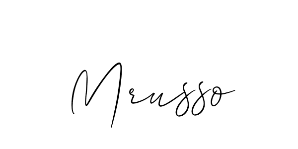 Make a short Mrusso signature style. Manage your documents anywhere anytime using Allison_Script. Create and add eSignatures, submit forms, share and send files easily. Mrusso signature style 2 images and pictures png