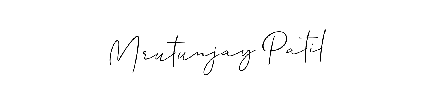 Also You can easily find your signature by using the search form. We will create Mrutunjay Patil name handwritten signature images for you free of cost using Allison_Script sign style. Mrutunjay Patil signature style 2 images and pictures png