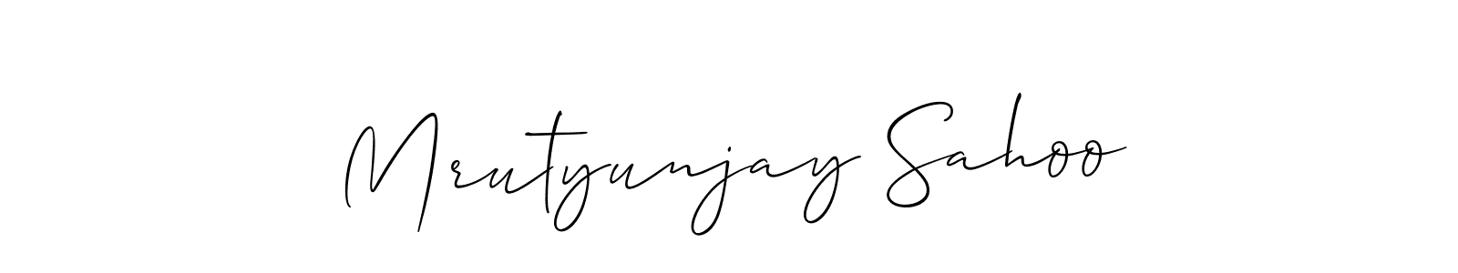 How to Draw Mrutyunjay Sahoo signature style? Allison_Script is a latest design signature styles for name Mrutyunjay Sahoo. Mrutyunjay Sahoo signature style 2 images and pictures png