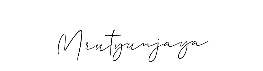 Create a beautiful signature design for name Mrutyunjaya. With this signature (Allison_Script) fonts, you can make a handwritten signature for free. Mrutyunjaya signature style 2 images and pictures png