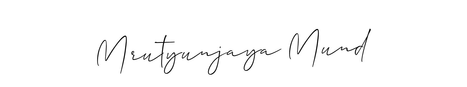 Design your own signature with our free online signature maker. With this signature software, you can create a handwritten (Allison_Script) signature for name Mrutyunjaya Mund. Mrutyunjaya Mund signature style 2 images and pictures png