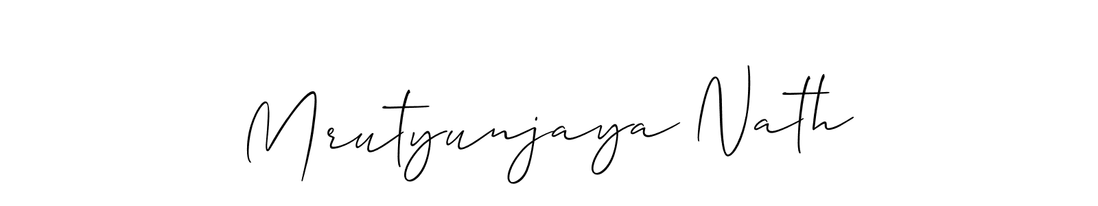 Make a beautiful signature design for name Mrutyunjaya Nath. With this signature (Allison_Script) style, you can create a handwritten signature for free. Mrutyunjaya Nath signature style 2 images and pictures png