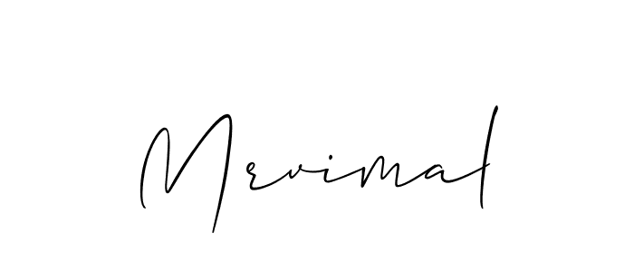 How to Draw Mrvimal signature style? Allison_Script is a latest design signature styles for name Mrvimal. Mrvimal signature style 2 images and pictures png