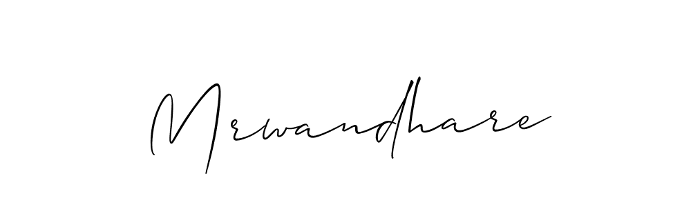 Design your own signature with our free online signature maker. With this signature software, you can create a handwritten (Allison_Script) signature for name Mrwandhare. Mrwandhare signature style 2 images and pictures png