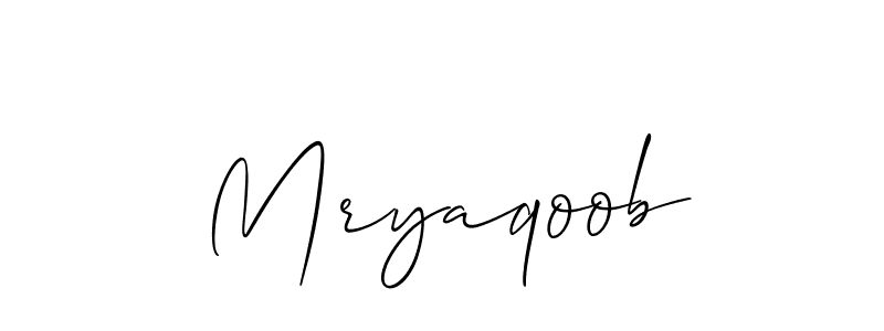 Mryaqoob stylish signature style. Best Handwritten Sign (Allison_Script) for my name. Handwritten Signature Collection Ideas for my name Mryaqoob. Mryaqoob signature style 2 images and pictures png