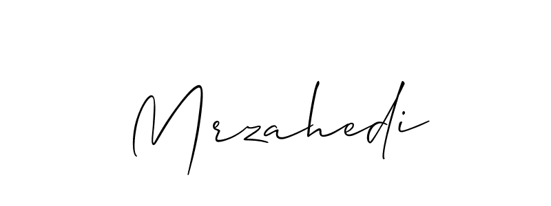 Mrzahedi stylish signature style. Best Handwritten Sign (Allison_Script) for my name. Handwritten Signature Collection Ideas for my name Mrzahedi. Mrzahedi signature style 2 images and pictures png