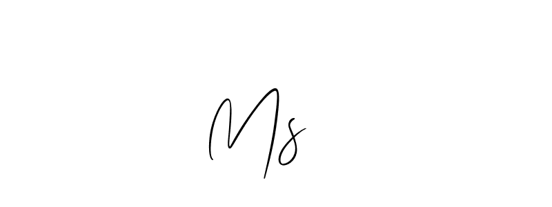 Use a signature maker to create a handwritten signature online. With this signature software, you can design (Allison_Script) your own signature for name Ms♥️. Ms♥️ signature style 2 images and pictures png