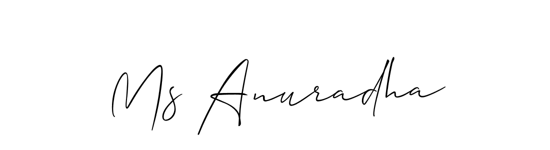 You can use this online signature creator to create a handwritten signature for the name Ms Anuradha. This is the best online autograph maker. Ms Anuradha signature style 2 images and pictures png