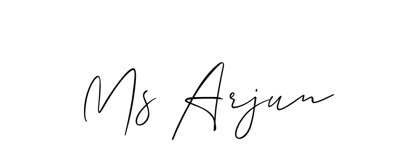 Make a short Ms Arjun signature style. Manage your documents anywhere anytime using Allison_Script. Create and add eSignatures, submit forms, share and send files easily. Ms Arjun signature style 2 images and pictures png