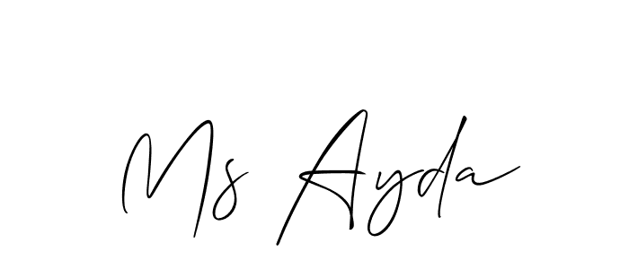 Make a beautiful signature design for name Ms Ayda. Use this online signature maker to create a handwritten signature for free. Ms Ayda signature style 2 images and pictures png