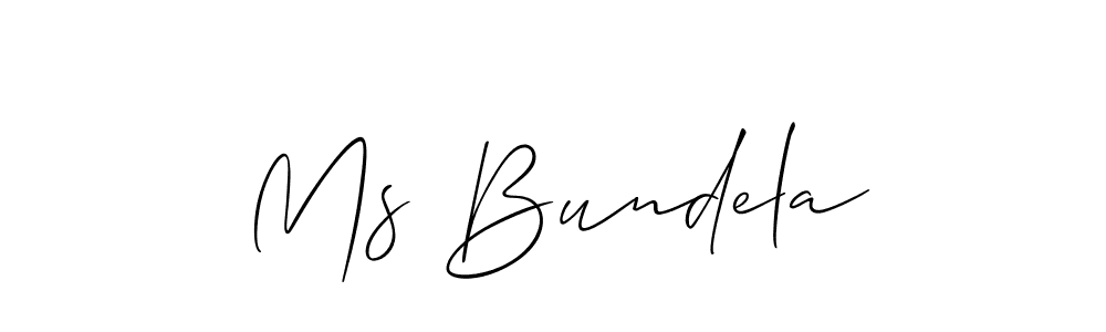 Make a beautiful signature design for name Ms Bundela. Use this online signature maker to create a handwritten signature for free. Ms Bundela signature style 2 images and pictures png