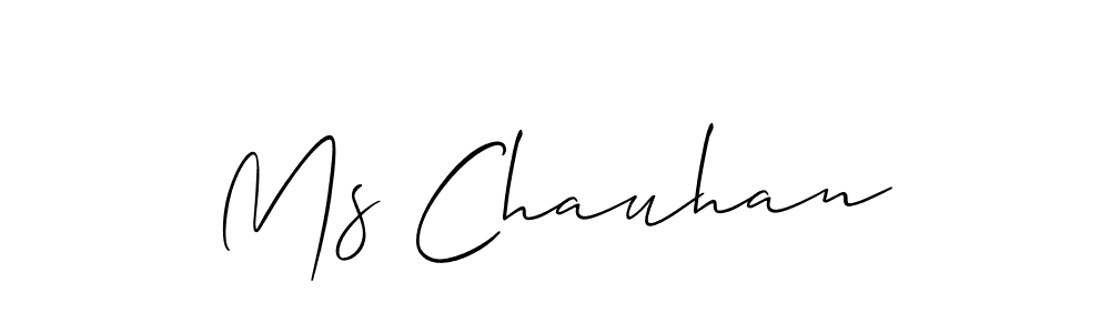 How to Draw Ms Chauhan signature style? Allison_Script is a latest design signature styles for name Ms Chauhan. Ms Chauhan signature style 2 images and pictures png