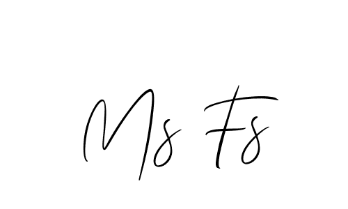 Also You can easily find your signature by using the search form. We will create Ms Fs name handwritten signature images for you free of cost using Allison_Script sign style. Ms Fs signature style 2 images and pictures png
