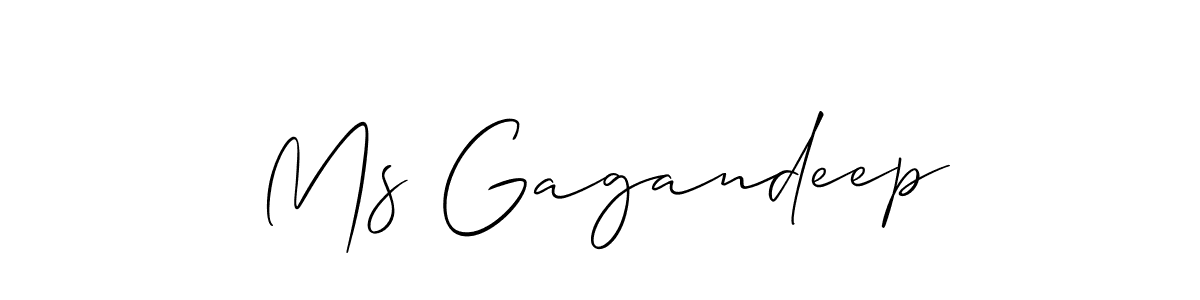This is the best signature style for the Ms Gagandeep name. Also you like these signature font (Allison_Script). Mix name signature. Ms Gagandeep signature style 2 images and pictures png