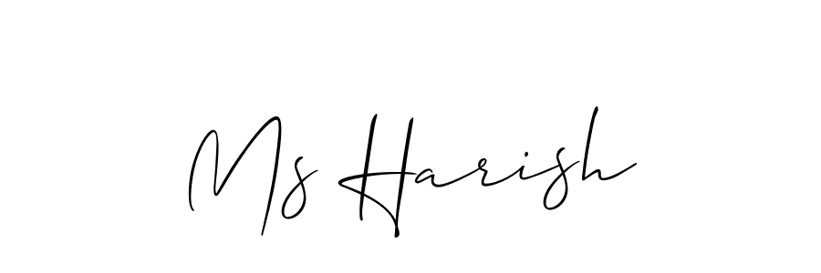 Make a beautiful signature design for name Ms Harish. Use this online signature maker to create a handwritten signature for free. Ms Harish signature style 2 images and pictures png