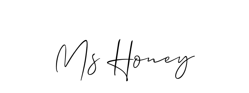 Also You can easily find your signature by using the search form. We will create Ms Honey name handwritten signature images for you free of cost using Allison_Script sign style. Ms Honey signature style 2 images and pictures png