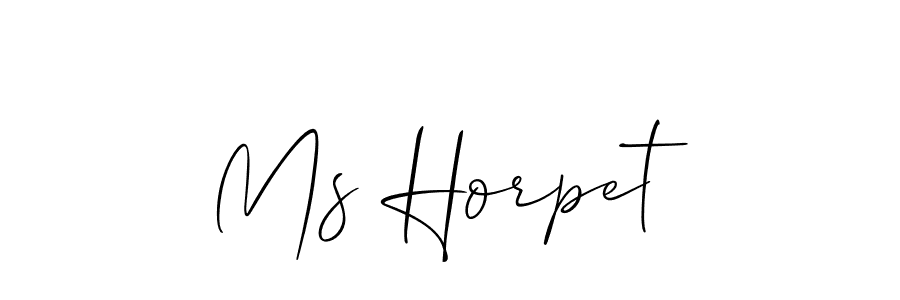 Once you've used our free online signature maker to create your best signature Allison_Script style, it's time to enjoy all of the benefits that Ms Horpet name signing documents. Ms Horpet signature style 2 images and pictures png