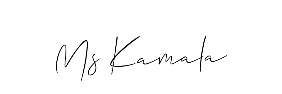 Make a short Ms Kamala signature style. Manage your documents anywhere anytime using Allison_Script. Create and add eSignatures, submit forms, share and send files easily. Ms Kamala signature style 2 images and pictures png