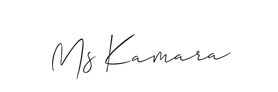 Also we have Ms Kamara name is the best signature style. Create professional handwritten signature collection using Allison_Script autograph style. Ms Kamara signature style 2 images and pictures png