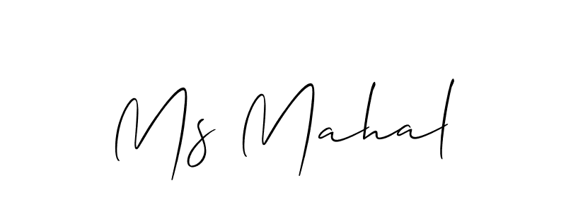 Ms Mahal stylish signature style. Best Handwritten Sign (Allison_Script) for my name. Handwritten Signature Collection Ideas for my name Ms Mahal. Ms Mahal signature style 2 images and pictures png