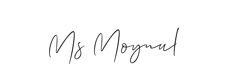 Also You can easily find your signature by using the search form. We will create Ms Moynul name handwritten signature images for you free of cost using Allison_Script sign style. Ms Moynul signature style 2 images and pictures png