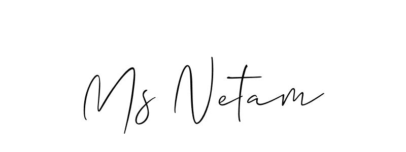 Also You can easily find your signature by using the search form. We will create Ms Netam name handwritten signature images for you free of cost using Allison_Script sign style. Ms Netam signature style 2 images and pictures png