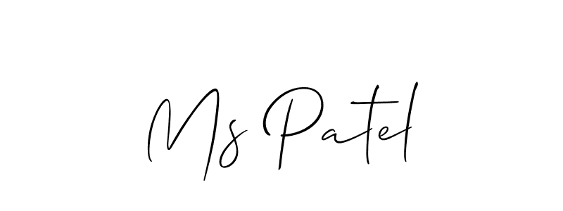 Best and Professional Signature Style for Ms Patel. Allison_Script Best Signature Style Collection. Ms Patel signature style 2 images and pictures png