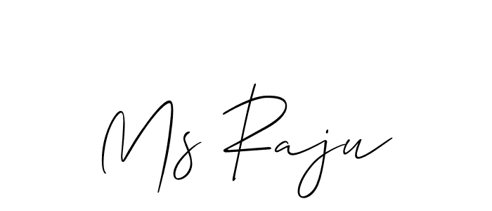 How to Draw Ms Raju signature style? Allison_Script is a latest design signature styles for name Ms Raju. Ms Raju signature style 2 images and pictures png