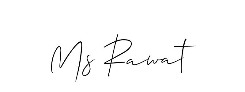 Also You can easily find your signature by using the search form. We will create Ms Rawat name handwritten signature images for you free of cost using Allison_Script sign style. Ms Rawat signature style 2 images and pictures png