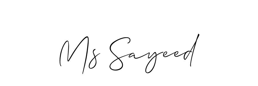 You can use this online signature creator to create a handwritten signature for the name Ms Sayeed. This is the best online autograph maker. Ms Sayeed signature style 2 images and pictures png