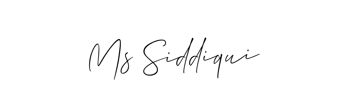 Similarly Allison_Script is the best handwritten signature design. Signature creator online .You can use it as an online autograph creator for name Ms Siddiqui. Ms Siddiqui signature style 2 images and pictures png