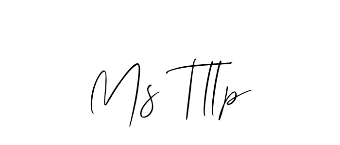 The best way (Allison_Script) to make a short signature is to pick only two or three words in your name. The name Ms Tllp include a total of six letters. For converting this name. Ms Tllp signature style 2 images and pictures png