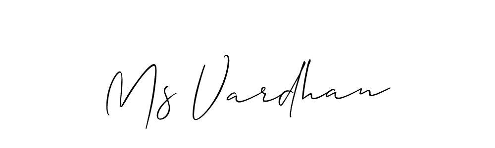 Create a beautiful signature design for name Ms Vardhan. With this signature (Allison_Script) fonts, you can make a handwritten signature for free. Ms Vardhan signature style 2 images and pictures png