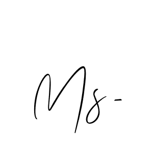How to Draw Ms- signature style? Allison_Script is a latest design signature styles for name Ms-. Ms- signature style 2 images and pictures png