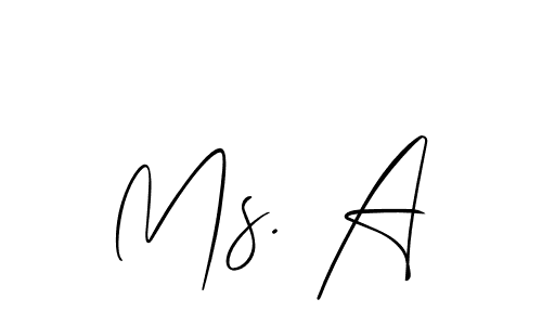 How to Draw Ms. A signature style? Allison_Script is a latest design signature styles for name Ms. A. Ms. A signature style 2 images and pictures png