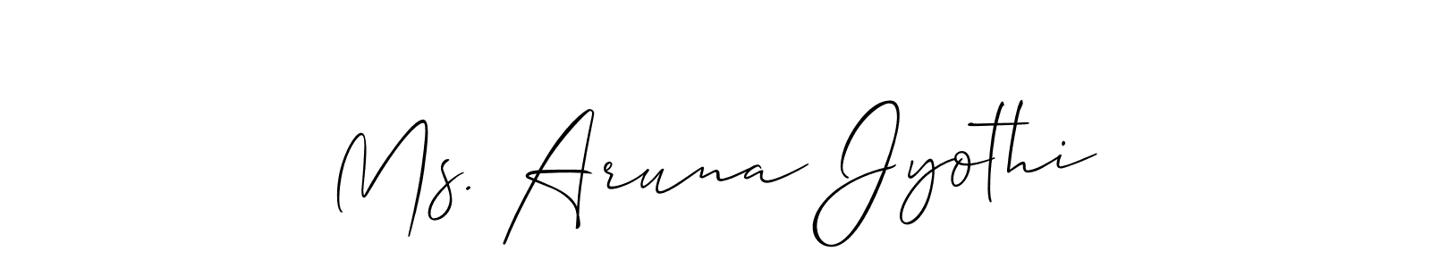 Make a beautiful signature design for name Ms. Aruna Jyothi. Use this online signature maker to create a handwritten signature for free. Ms. Aruna Jyothi signature style 2 images and pictures png