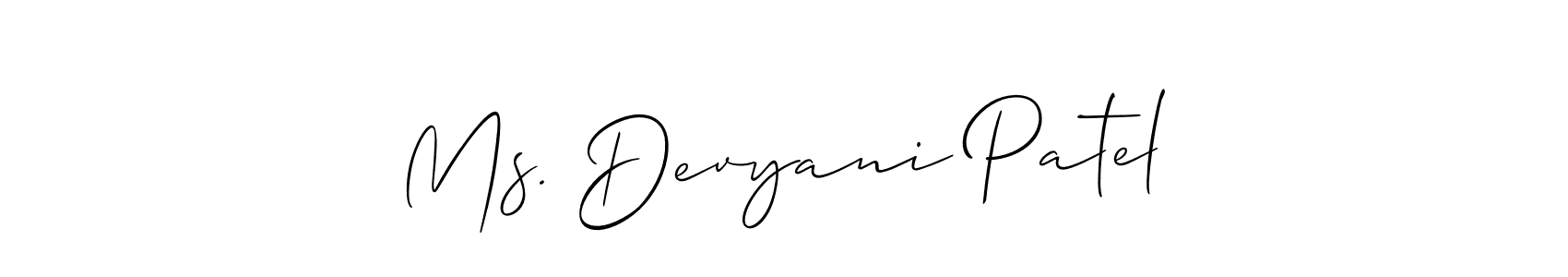 Make a beautiful signature design for name Ms. Devyani Patel. Use this online signature maker to create a handwritten signature for free. Ms. Devyani Patel signature style 2 images and pictures png