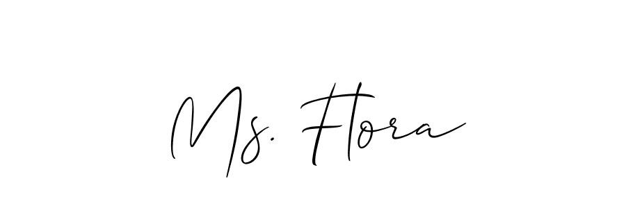 Best and Professional Signature Style for Ms. Flora. Allison_Script Best Signature Style Collection. Ms. Flora signature style 2 images and pictures png