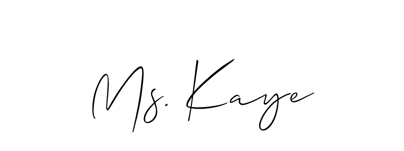 Here are the top 10 professional signature styles for the name Ms. Kaye. These are the best autograph styles you can use for your name. Ms. Kaye signature style 2 images and pictures png