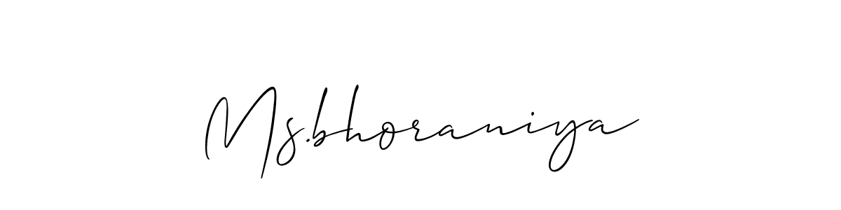 Once you've used our free online signature maker to create your best signature Allison_Script style, it's time to enjoy all of the benefits that Ms.bhoraniya name signing documents. Ms.bhoraniya signature style 2 images and pictures png