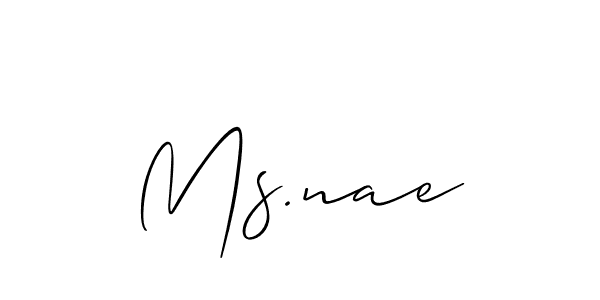 Ms.nae stylish signature style. Best Handwritten Sign (Allison_Script) for my name. Handwritten Signature Collection Ideas for my name Ms.nae. Ms.nae signature style 2 images and pictures png