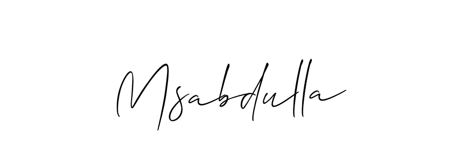 How to Draw Msabdulla signature style? Allison_Script is a latest design signature styles for name Msabdulla. Msabdulla signature style 2 images and pictures png