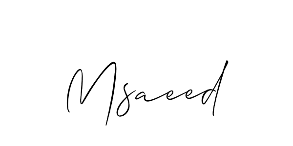 Make a beautiful signature design for name Msaeed. Use this online signature maker to create a handwritten signature for free. Msaeed signature style 2 images and pictures png