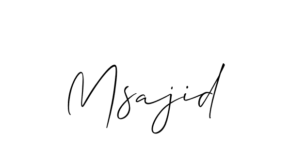 Make a short Msajid signature style. Manage your documents anywhere anytime using Allison_Script. Create and add eSignatures, submit forms, share and send files easily. Msajid signature style 2 images and pictures png