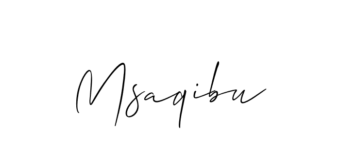 if you are searching for the best signature style for your name Msaqibu. so please give up your signature search. here we have designed multiple signature styles  using Allison_Script. Msaqibu signature style 2 images and pictures png